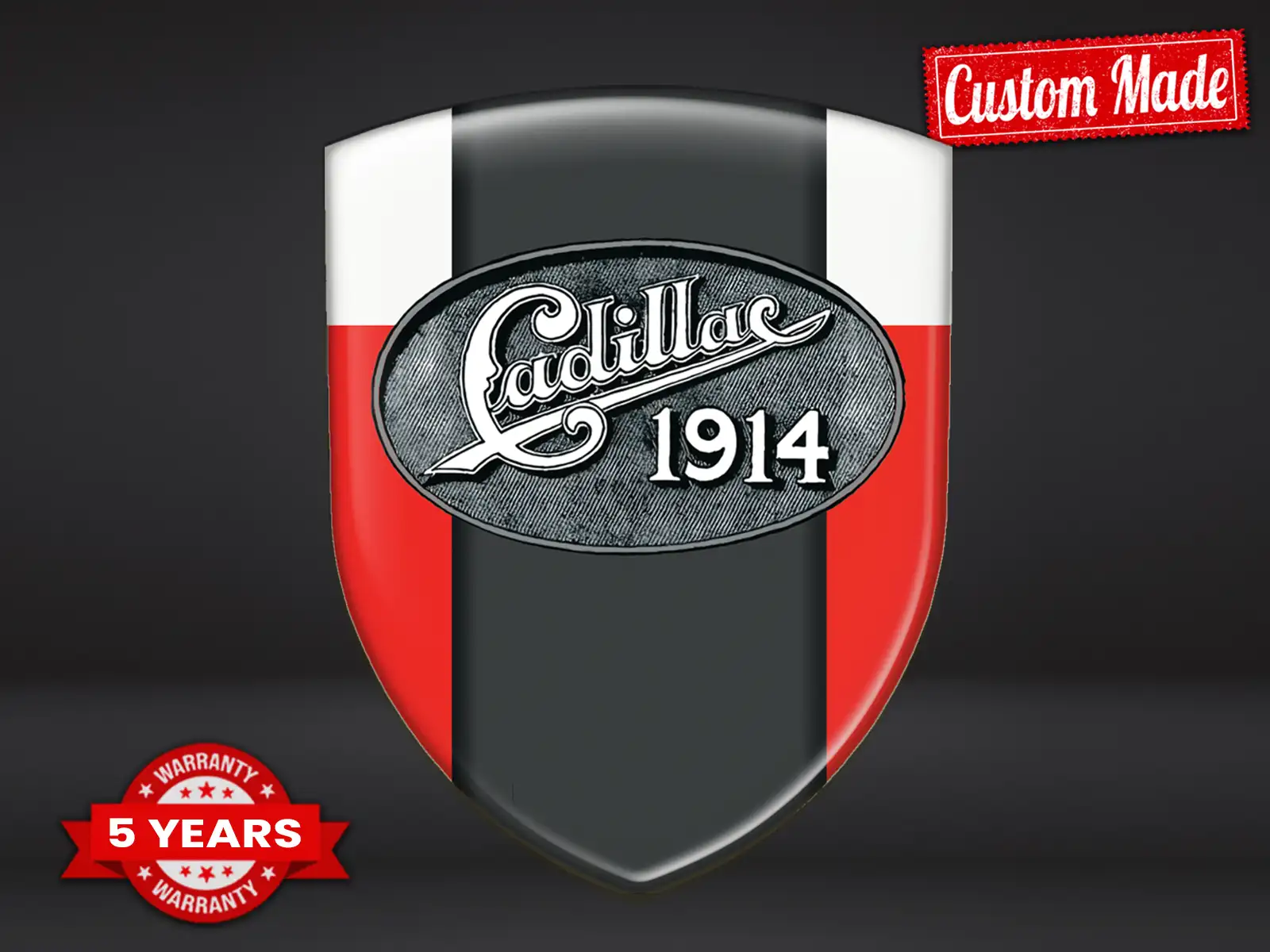 Cadillac Stickers Silicone Limité Bombé Course Tuning ST